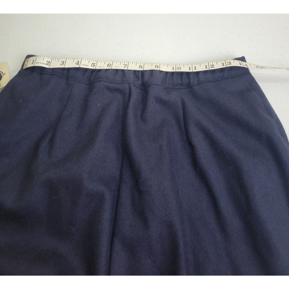 NWT VTG Rrrrruss Togs Navy Blue Wool Blend Career Casual Pants Women's Size 16 - Picture 3 of 15